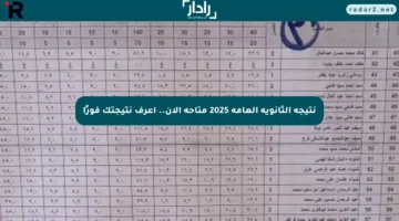نتيجة الثانوية العامة 2025 متاحة الآن.. اعرف نتيجتك فورًا